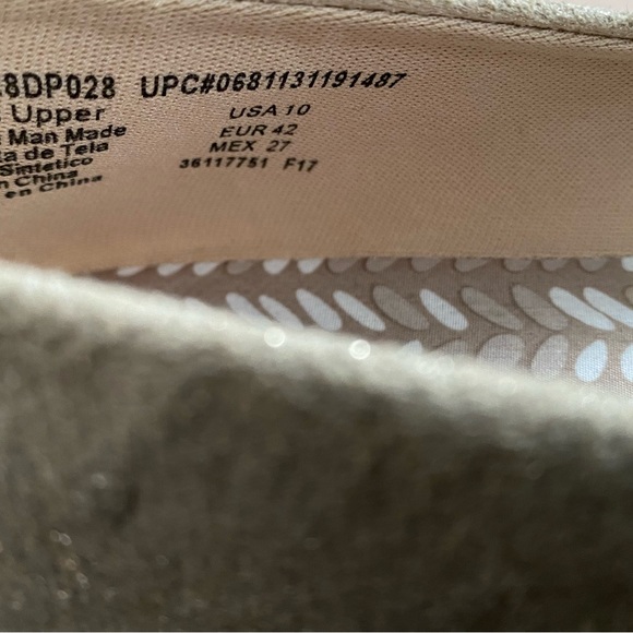 Time and Tru Gold/Tan Metallic Fabric Flat - Size 10 - Never Worn!! - Picture 7 of 7